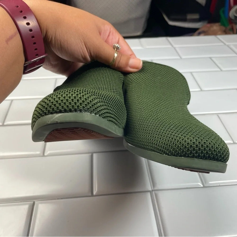 Men's Jeko‎ Green Mesh Slip-On Loafers Driving Shoes Size 8